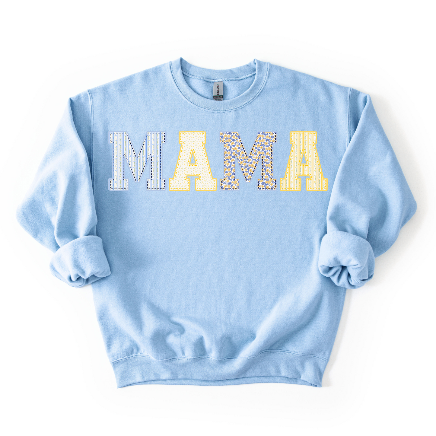 Mama Patchwork Unisex Crewneck