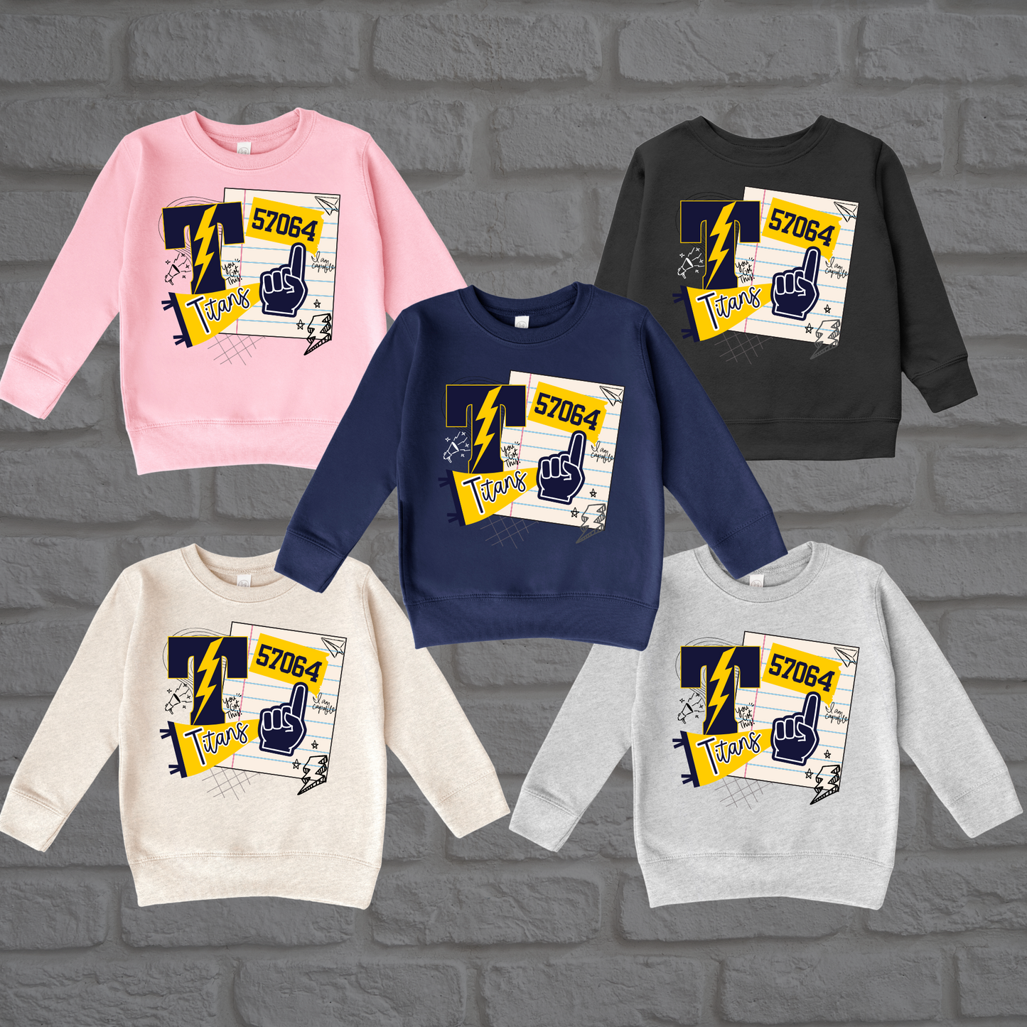 Notebook Doodles Crew Neck - Youth