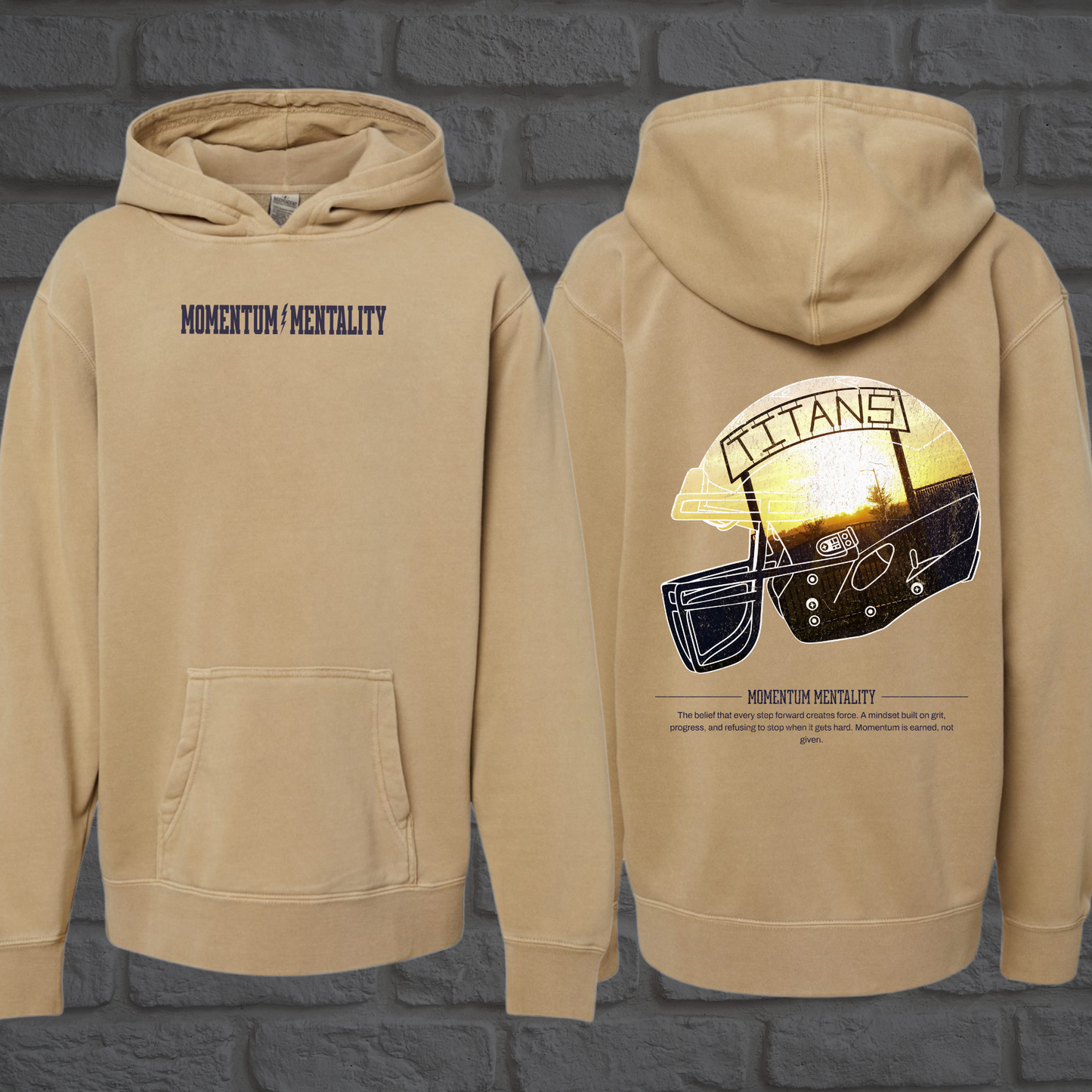 Momentum Mentality Youth Pigment Washed Hoodie