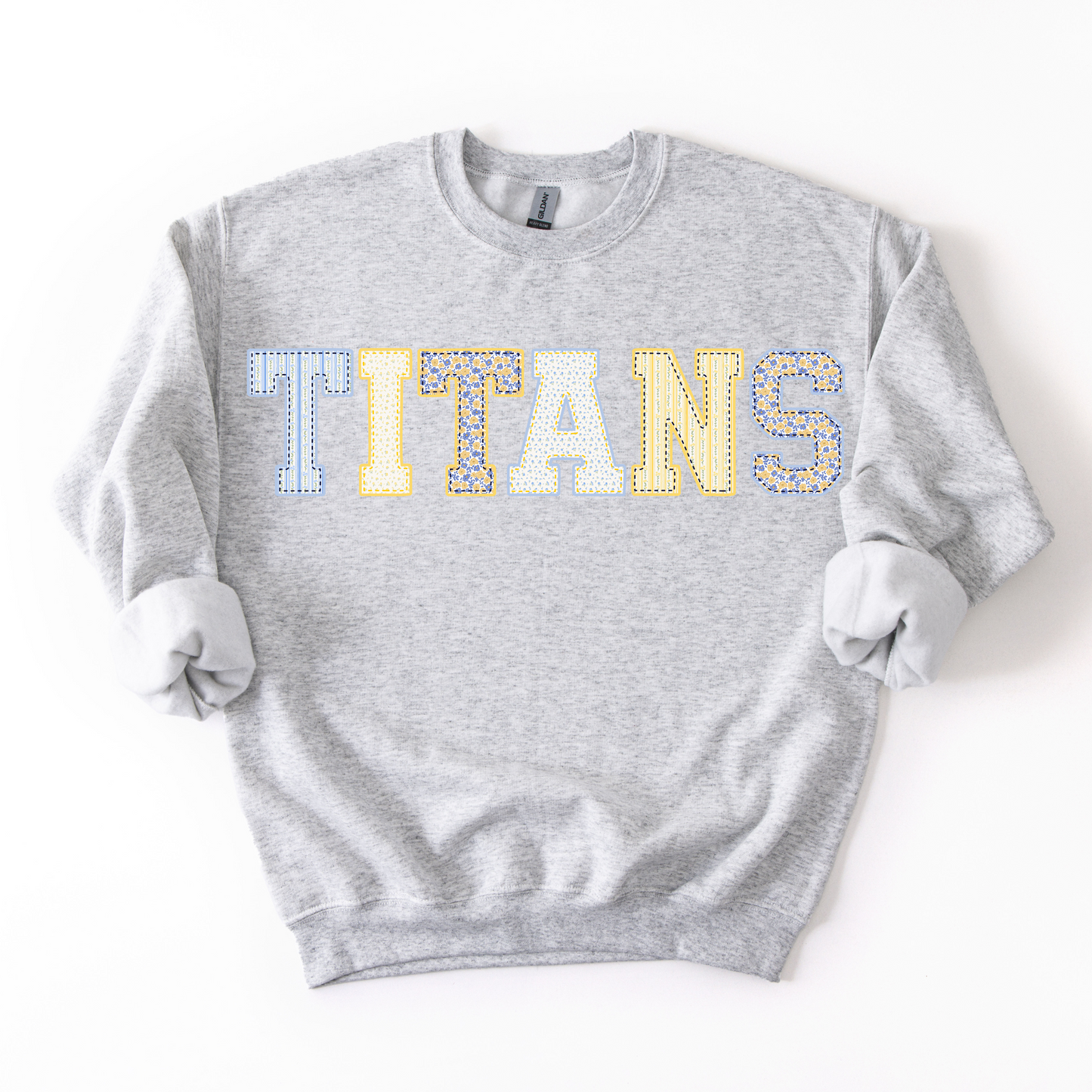 Titans Patchwork Unisex Crewneck