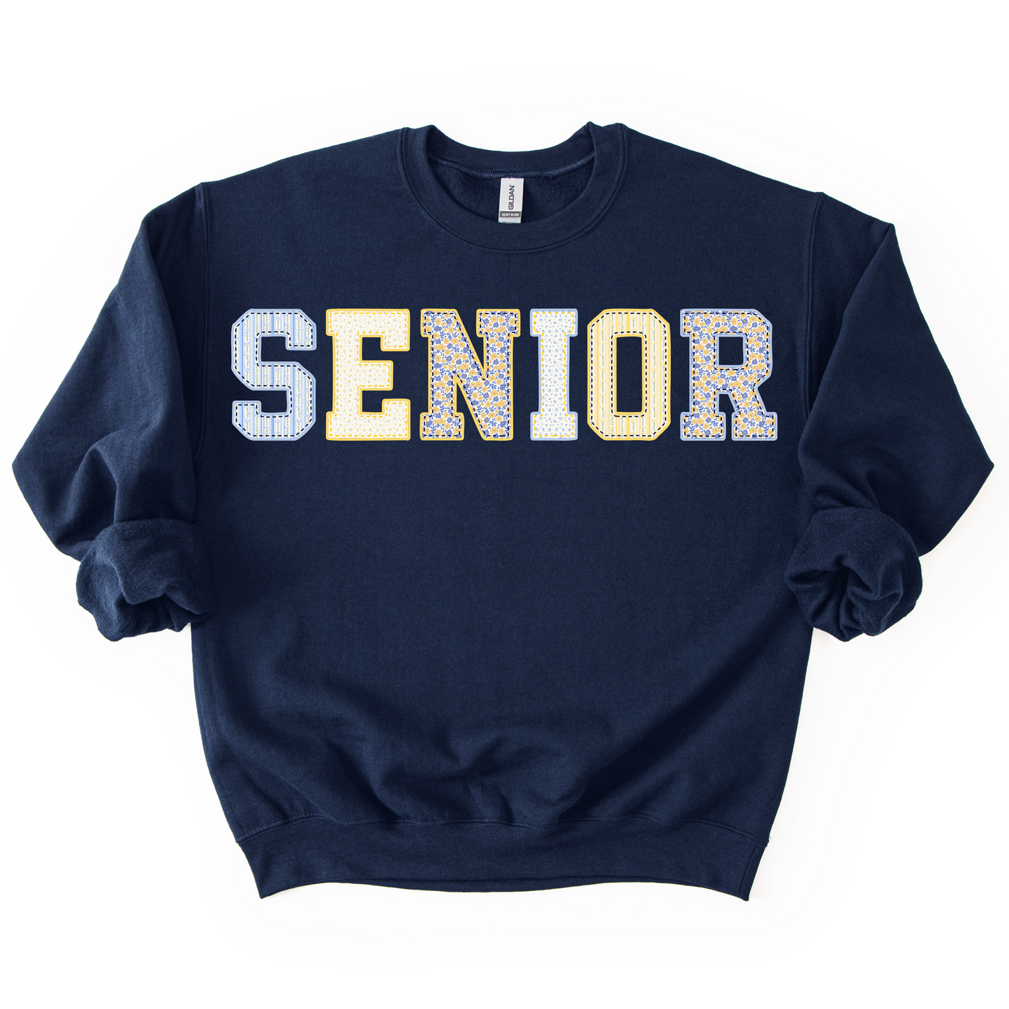 Senior Patchwork Unisex Crewneck