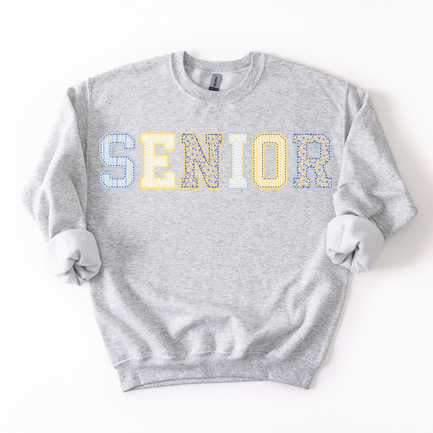 Senior Patchwork Unisex Crewneck