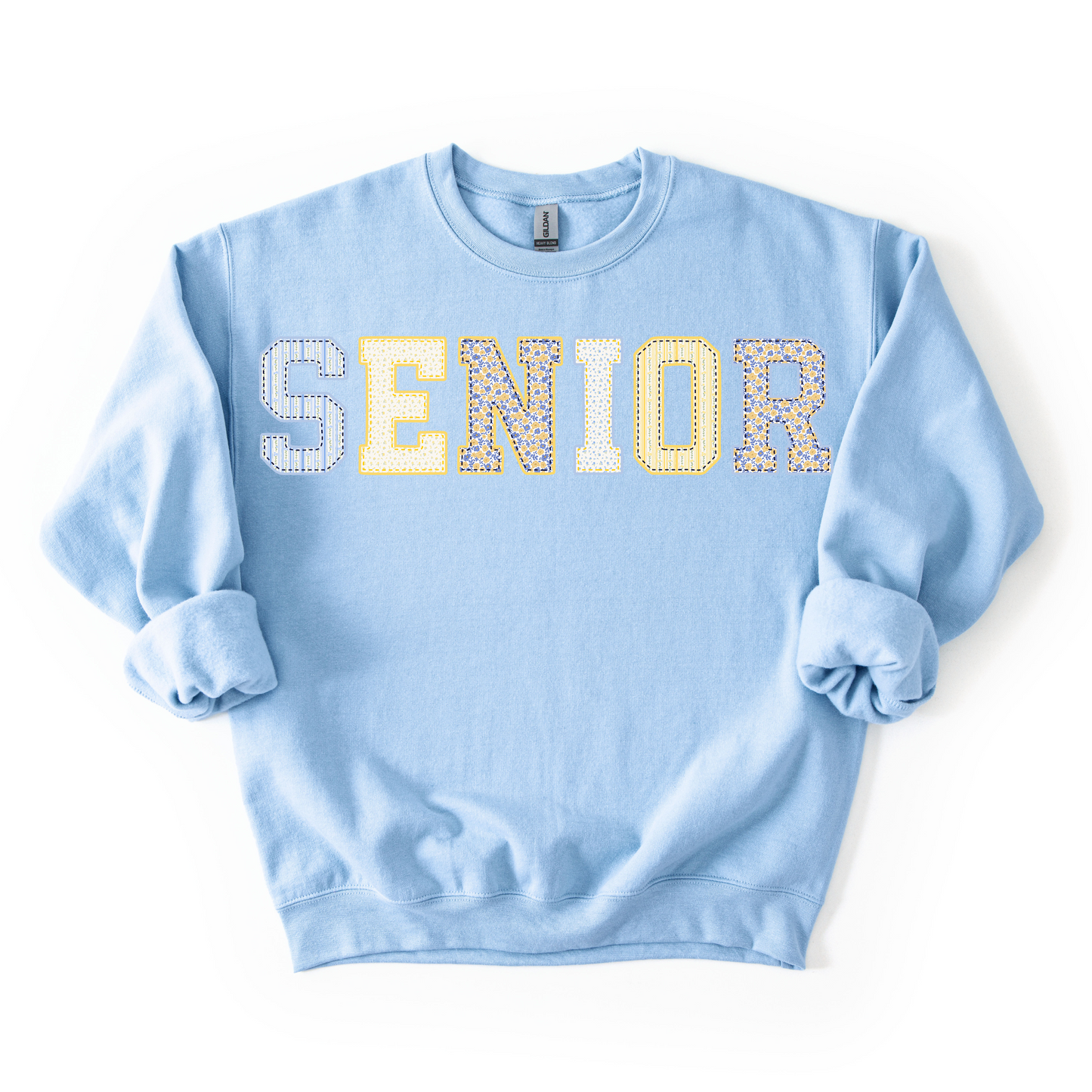 Senior Patchwork Unisex Crewneck