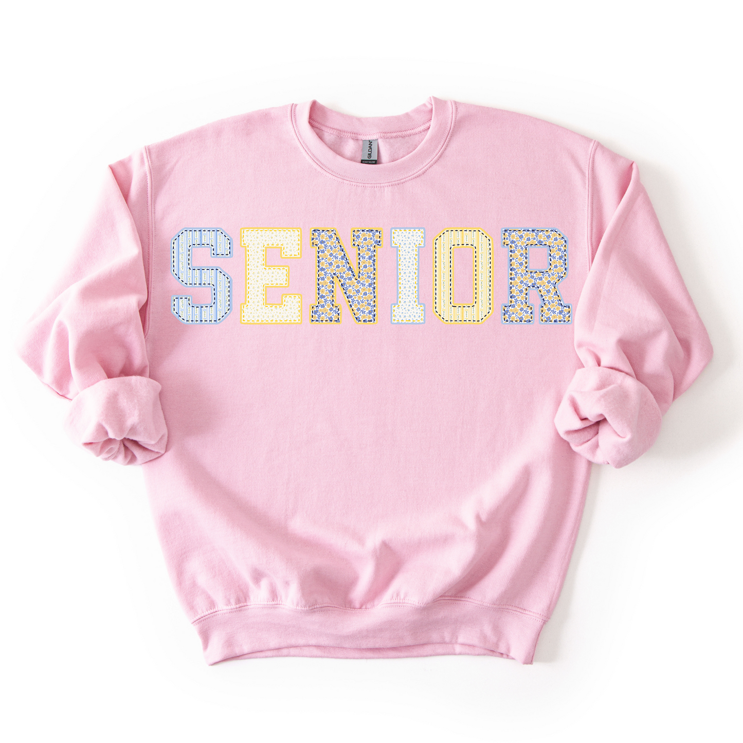 Senior Patchwork Unisex Crewneck