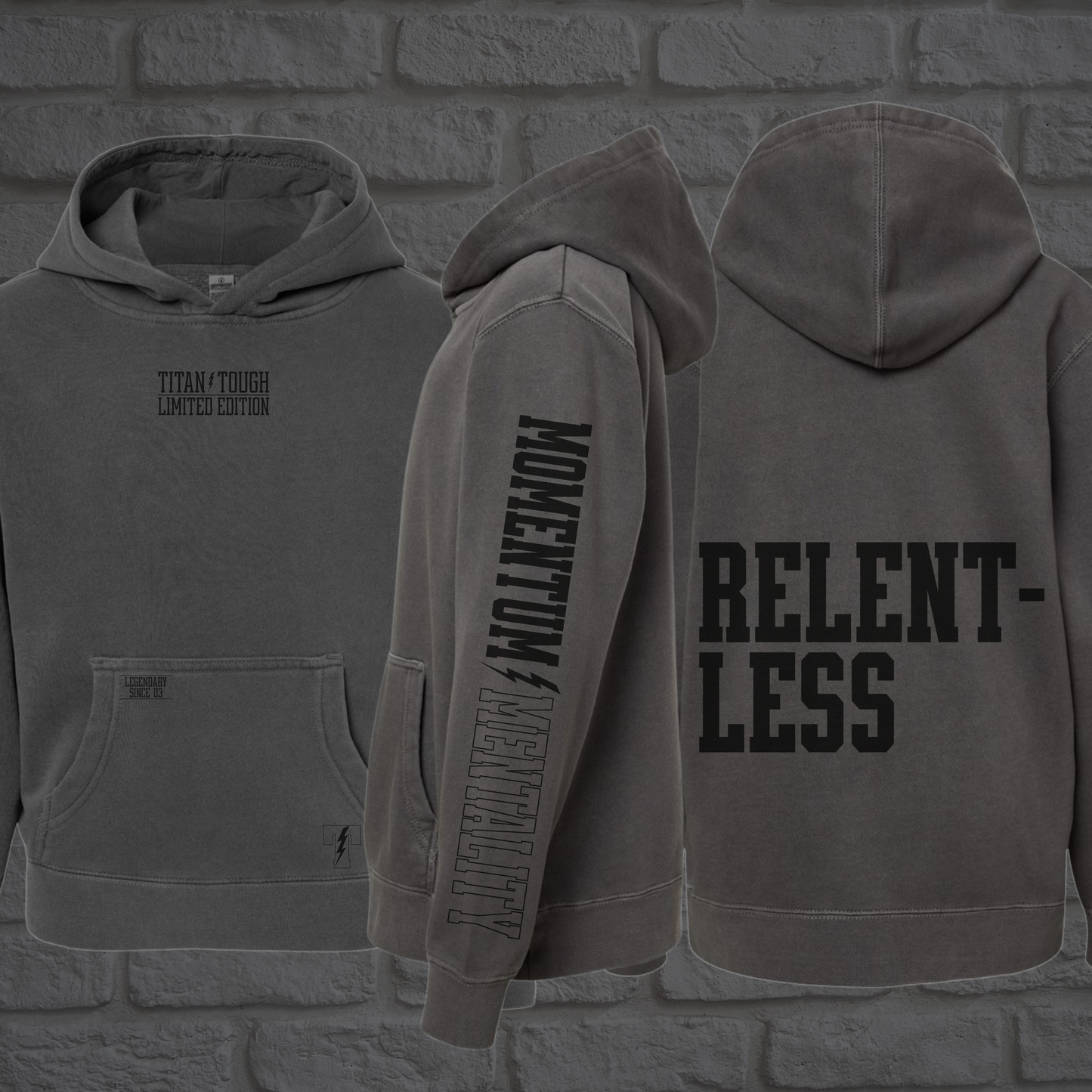 Relentless Youth Pigment Washed Hoodie