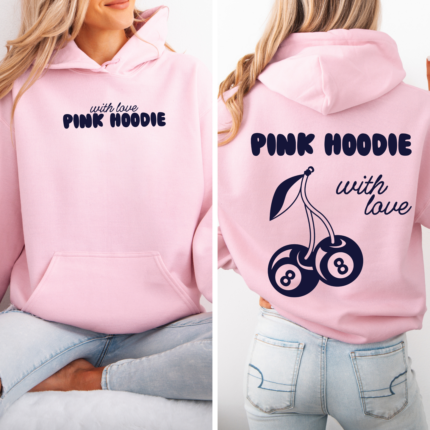 With Love, Pink Hoodie | Titans Edition Hoodie