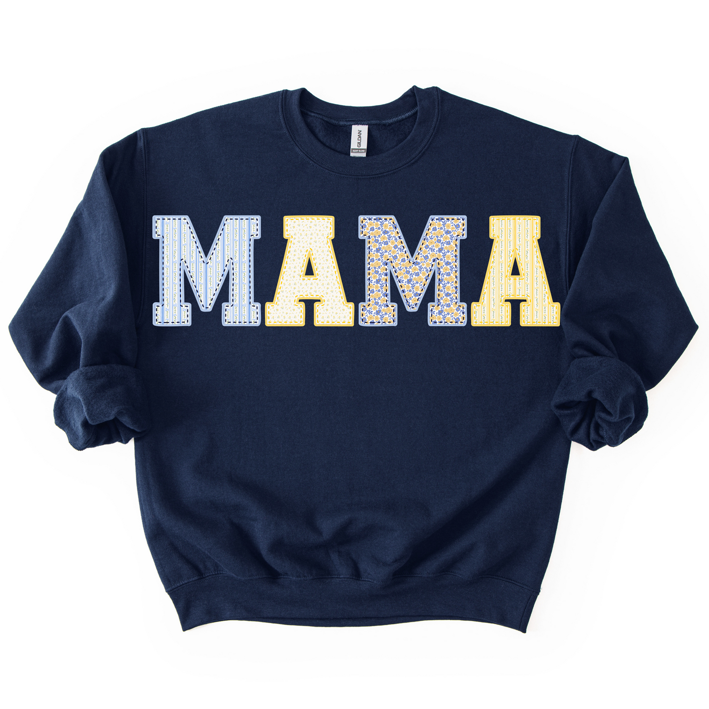Mama Patchwork Unisex Crewneck