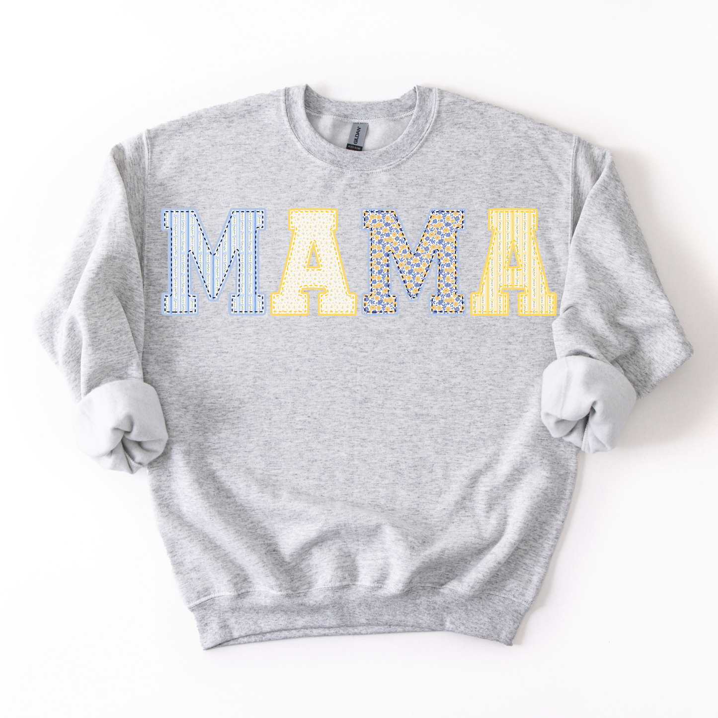 Mama Patchwork Unisex Crewneck