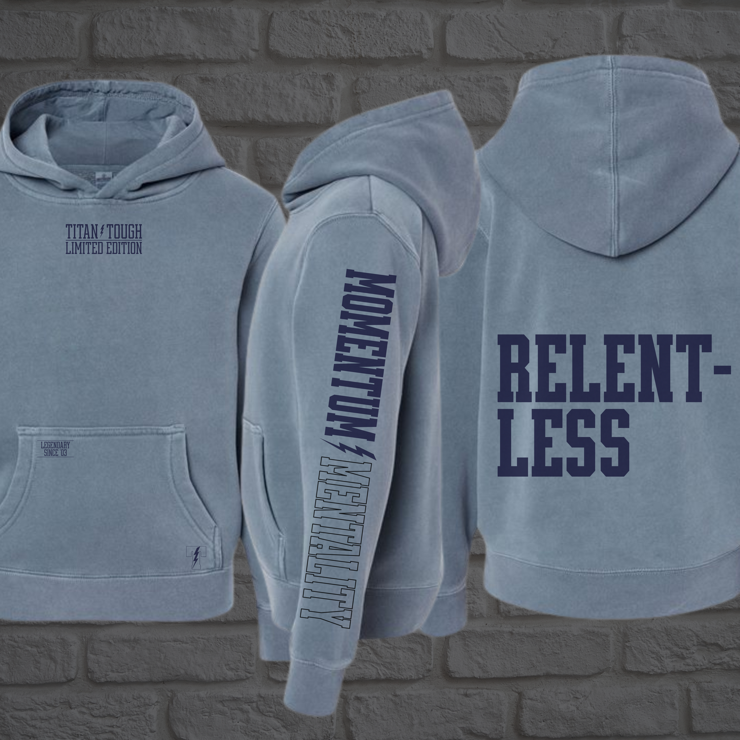 Relentless Youth Pigment Washed Hoodie