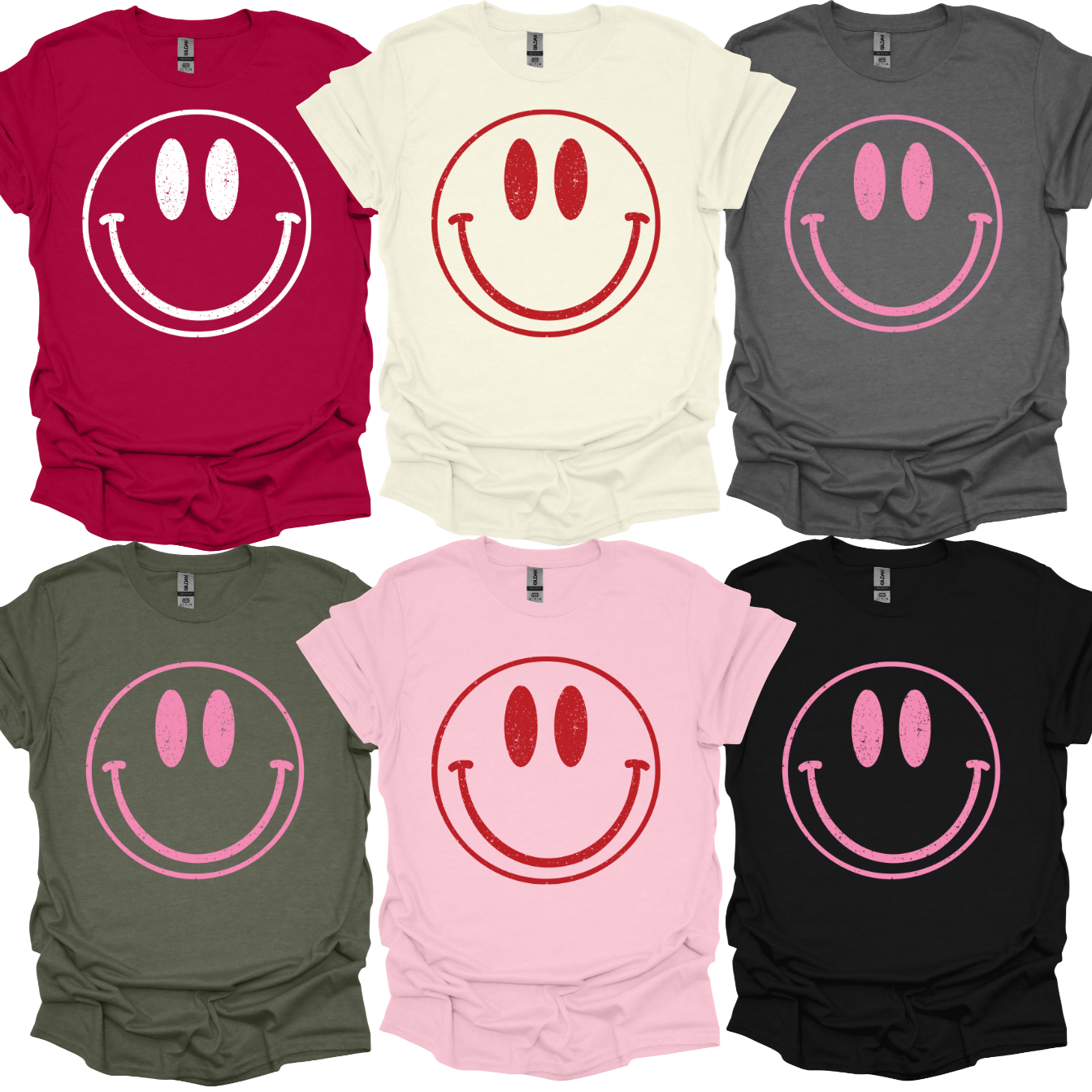 Holiday Happy Face - Softstyle Unisex Tee
