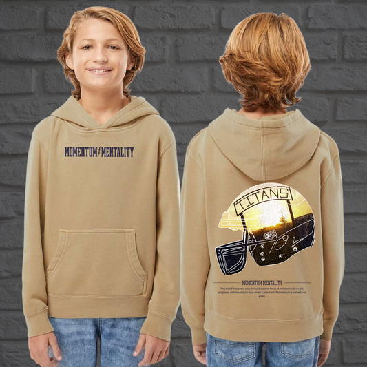 Momentum Mentality Youth Pigment Washed Hoodie