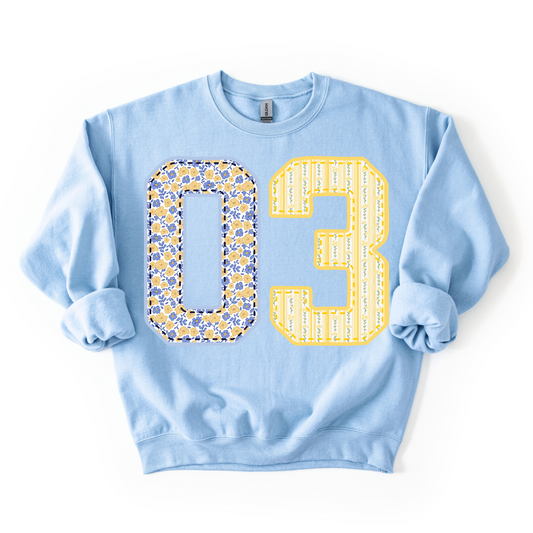 '03 Patchwork Unisex Crewneck