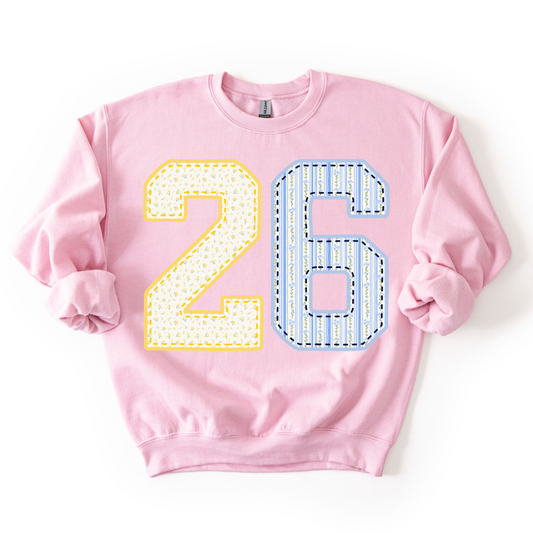 '26 Patchwork Unisex Crewneck