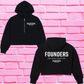 Founders Division Cropped Half-Zip Hoodie