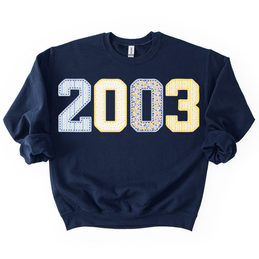 2003 Patchwork Unisex Crewneck