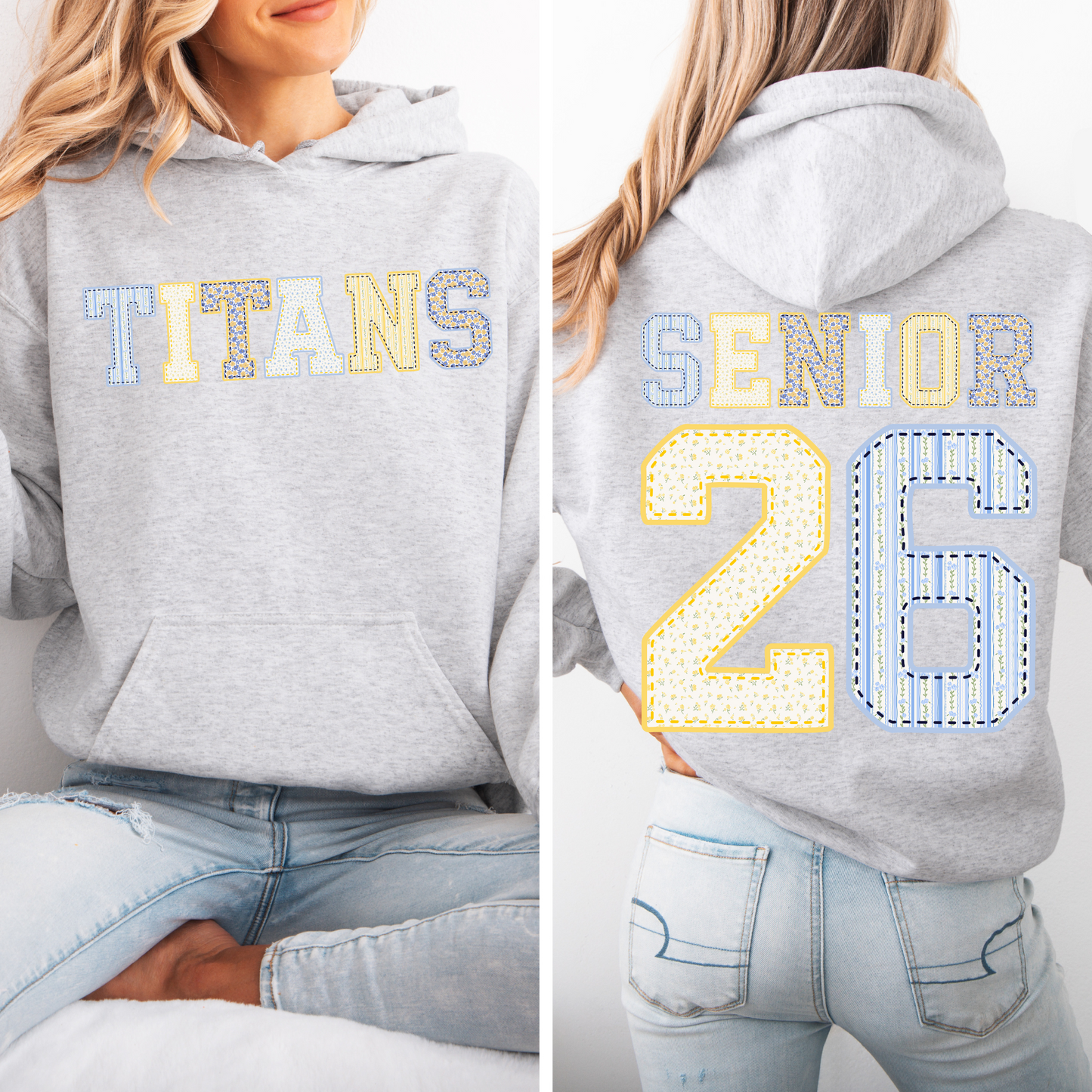 Titans / Senior '26 Patchwork Hoodie