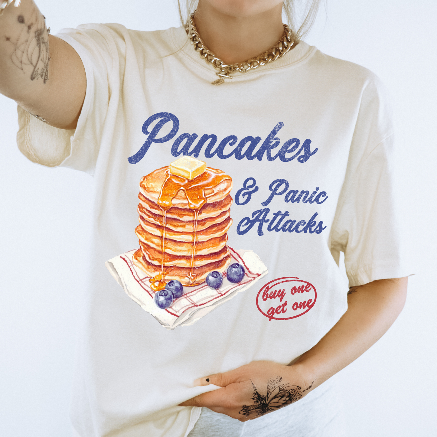 Pancakes & Panic Attacks - Unisex Tee