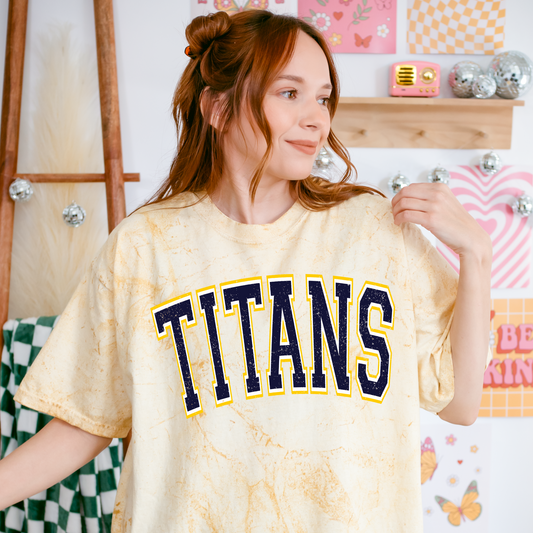 Titans Varsity Colorblast Adult Unisex Tee
