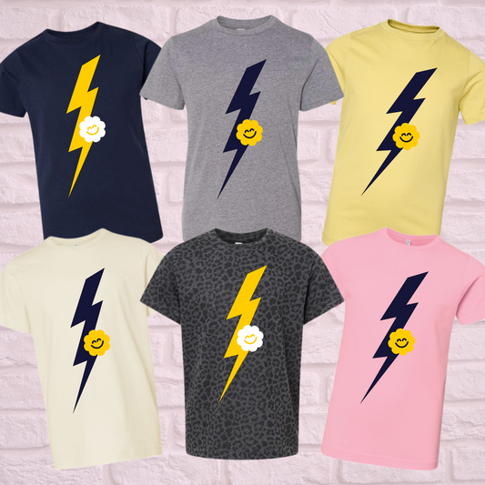 Bolt + PH Smiley Icon Youth Tee