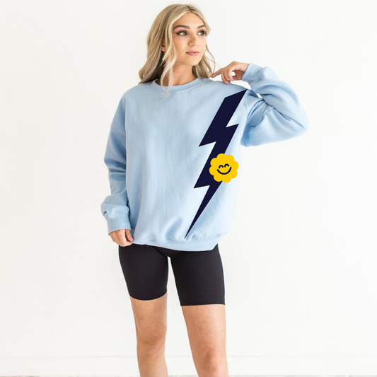 Bolt + PH Smiley Icon Unisex Crewneck