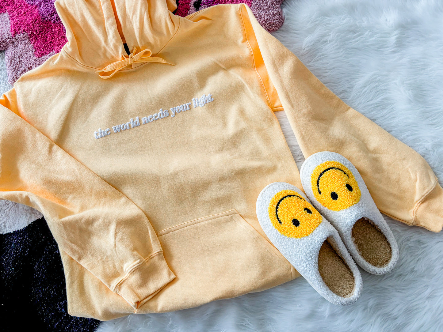 Be the Sunshine - Puff Effect Unisex Hoodie *Pink Hoodie Exclusive*