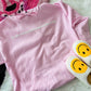 Happy Looks Good On You - Puff Effect Unisex Hoodie *Pink Hoodie Exclusive*