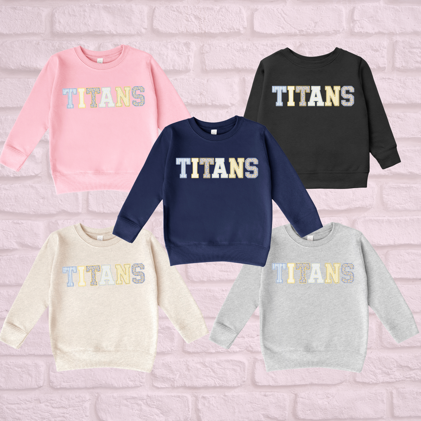 Titans Patchwork Crew Neck - Youth